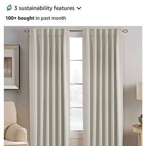 Beige curtains 84 inch 4 panels